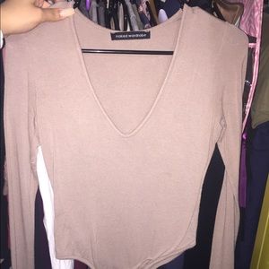 Tan body suit
